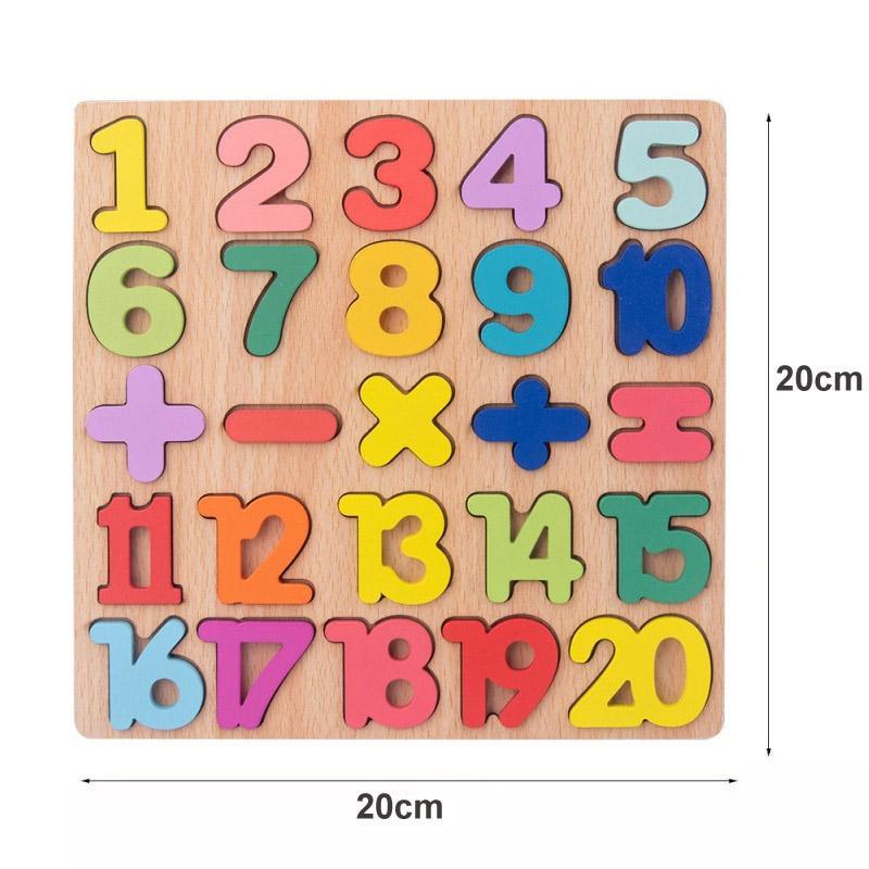 Fun Multicolor Wooden Number (123)